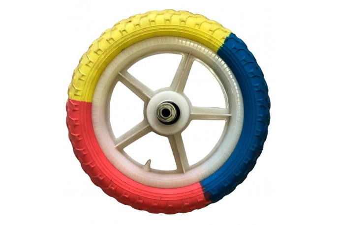 Roda 12 em Nylon Traseira com Pneu...