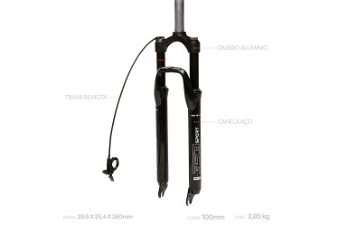Suspensão 29 28,6MM 100mm...