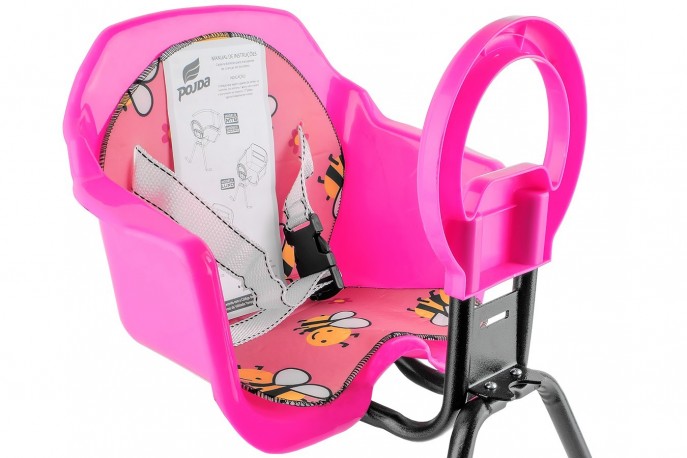 Cadeirinha Dianteira Pink Luxo - Pojda