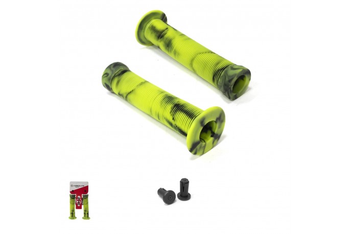 Manopla BMX1 Amarelo com Preto Absolute
