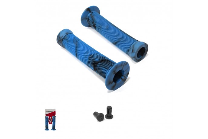 Manopla BMX1 Azul Claro com Preto...