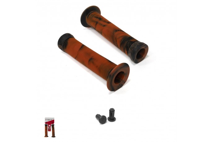 Manopla BMX1 Laranja com Preto Absolute