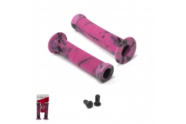 Manopla BMX1 Rosa com Preto...