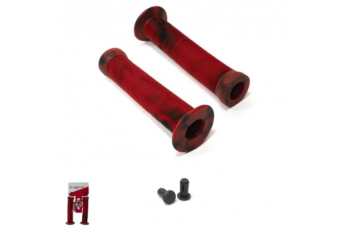 Manopla BMX1 Vermelho com Preto Absolute