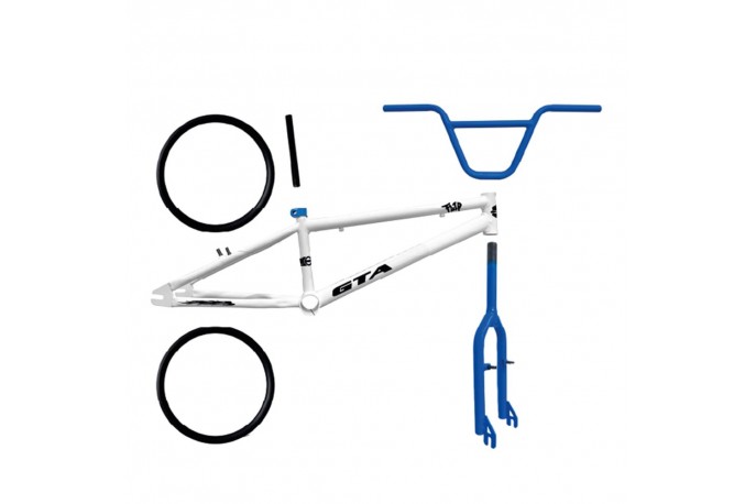 Kit BMX Flip Branco - Azul Escuro - GTA