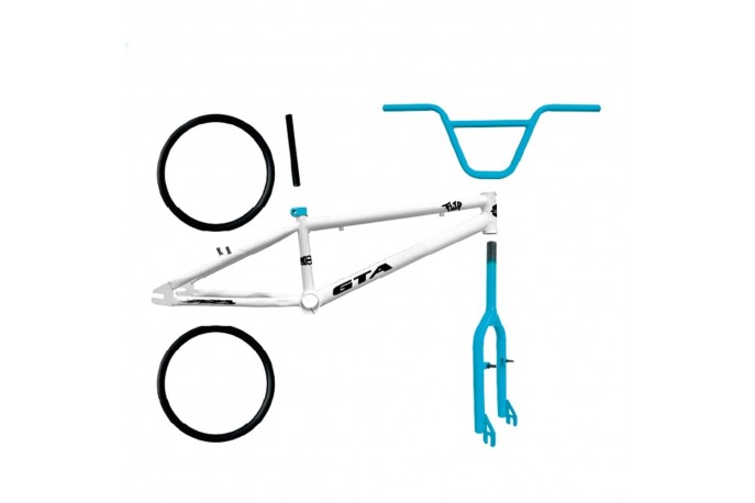 Kit BMX Flip Branco - Azul - GTA