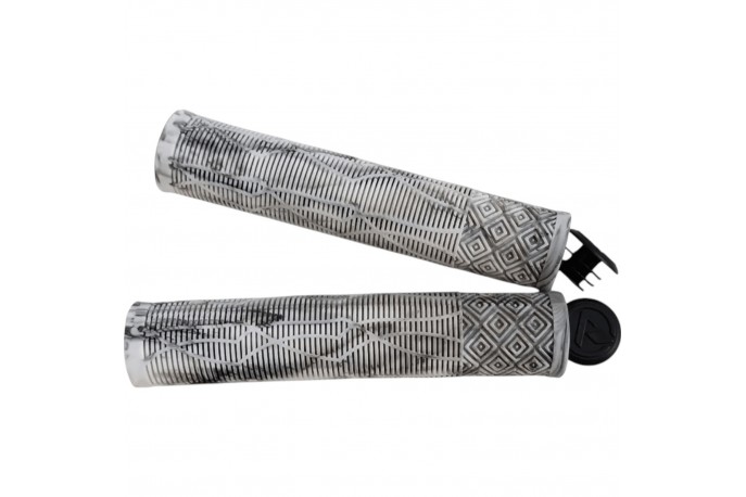 Manopla BMX3 160mm Branco / Preto -...