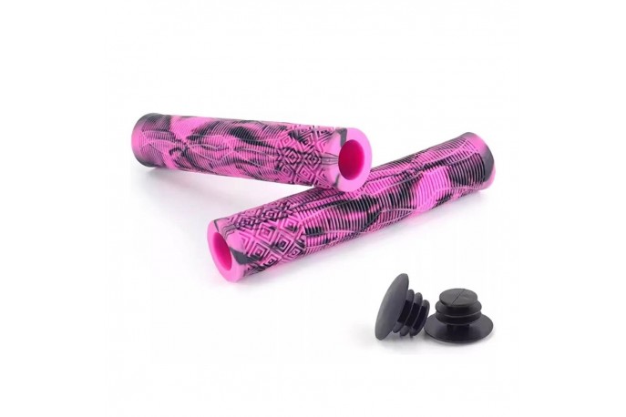 Manopla BMX3 160mm Rosa / Preto -...