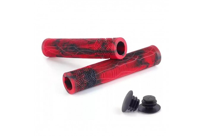 Manopla BMX3 160mm Vermelho / Preto -...