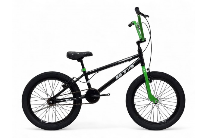 Bicicleta 20 BMX Flipe Preto/Verde GTA