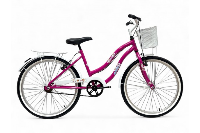 Bicicleta 20 Feminina Jady Pink com...