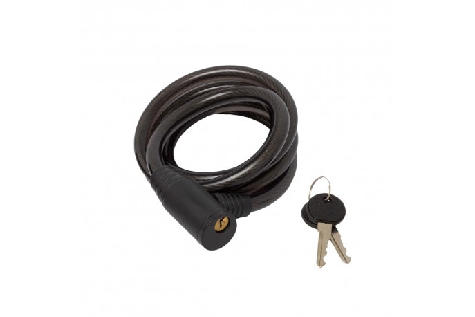 Cadeado Chave 12X1500 Espiral Preto -...