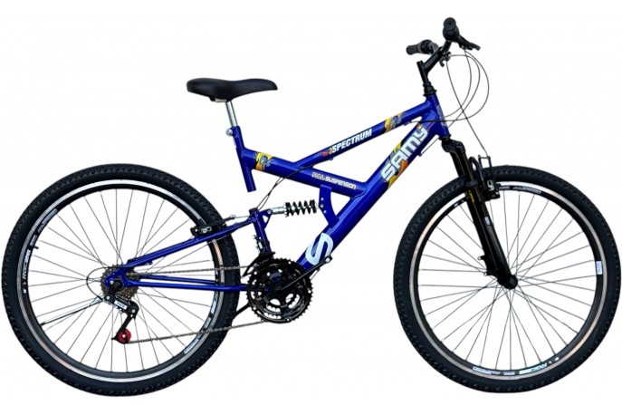 Bicicleta 26 Full Performance Azul Samy
