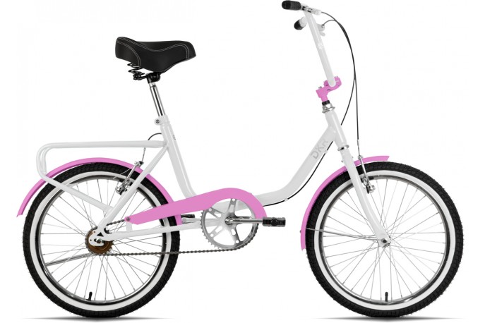 Bicicleta 20 Monareta Branco com Rosa...