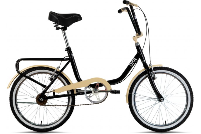 Bicicleta 20 Monareta Preta com Bege DKR