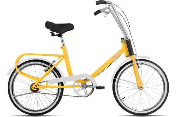 Bicicleta 20 Berlineta Amarelo com...
