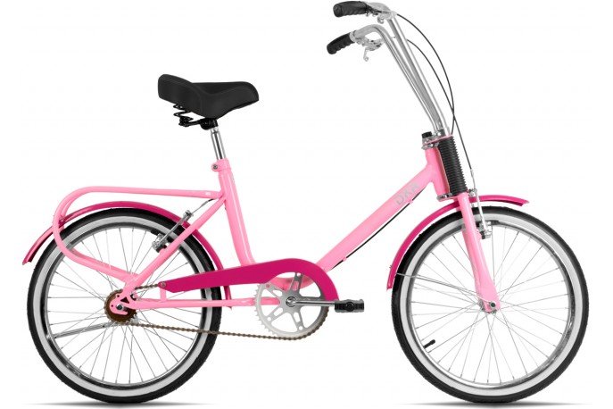 Bicicleta 20 Berlineta Rosa com Pink DKR