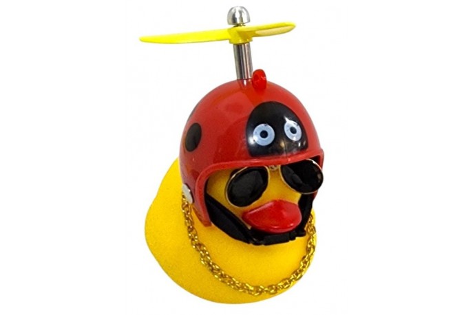 Buzina Pato Capacete Joaninha -...