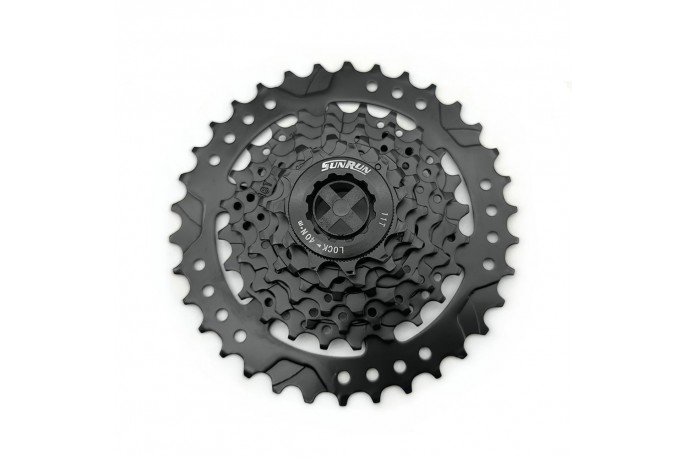 Cassete 7v 11/34d Aço Preto Mega Sunrun