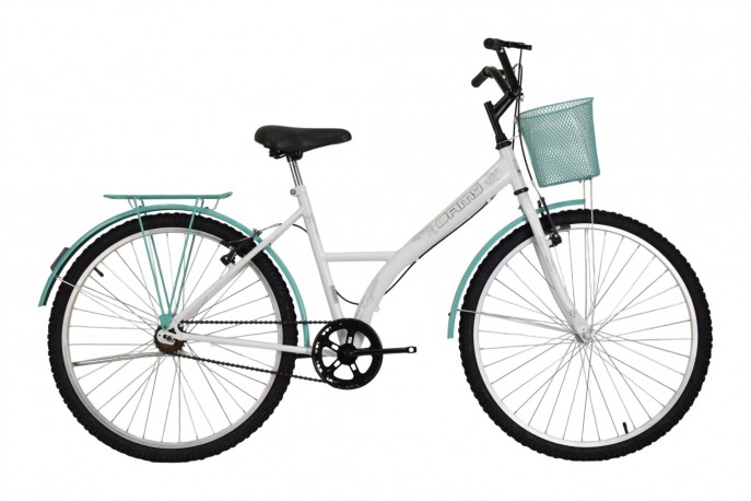 Bicicleta 26 Elegance Branco com...