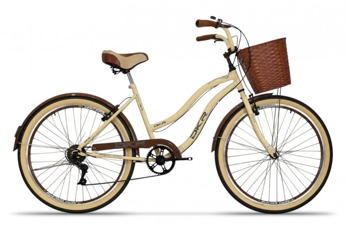 Bicicleta 26 Fem. Beach Top 6m Bege...
