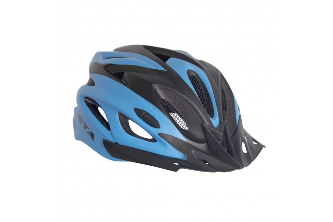 Capacete Ciclista Inmold Pto/azul 18f...