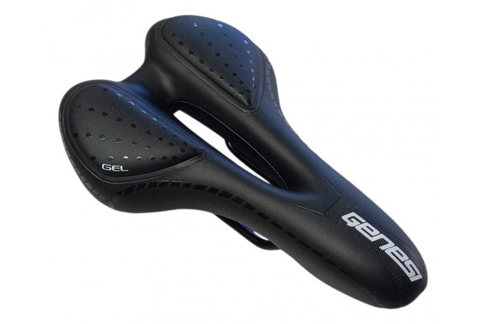 Selim Mtb Vazado Gel Preto/branco Genesi