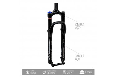 Suspensão 29 28,6mm 80mm... 2