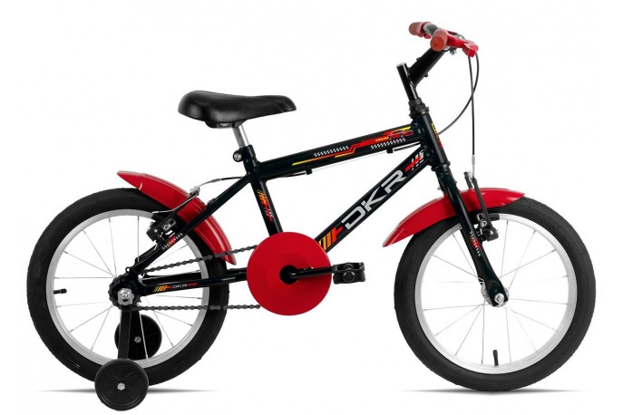 Bicicleta 16 RBX MTB Preto/vermelho DKR