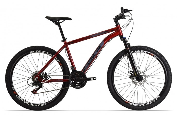 Bicicleta 26 Alum. 21v Disco Verm 17 Dkr