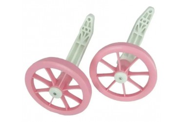 Roda Lateral 12 Rosa/bco...